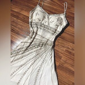 Vintage Y2K 100% Silk Dress Vintage Silk Dress Wedding Vintage Beaded Dress